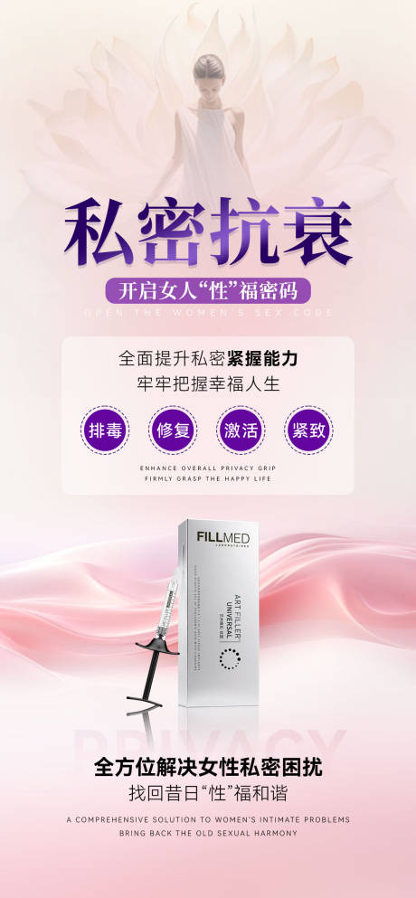 源文件下载【医美私密抗衰海报】编号：18180030627218586
