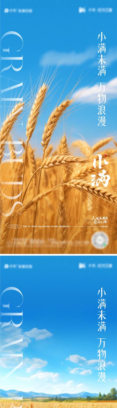 源文件下载【小满节气海报】编号：60890030681054113