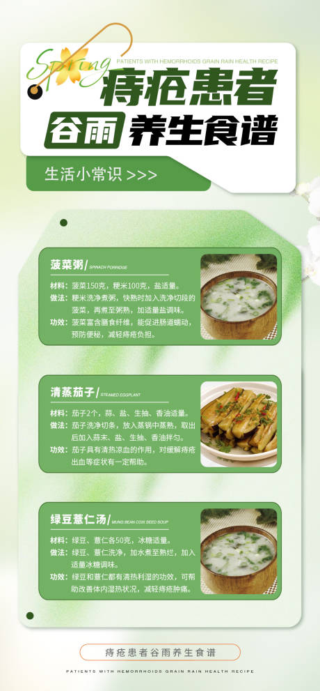 痔疮健康科普品牌宣传海报