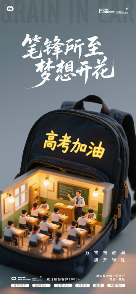 源文件下載【享設計】搜索編號：47200031012513671【高考海報】