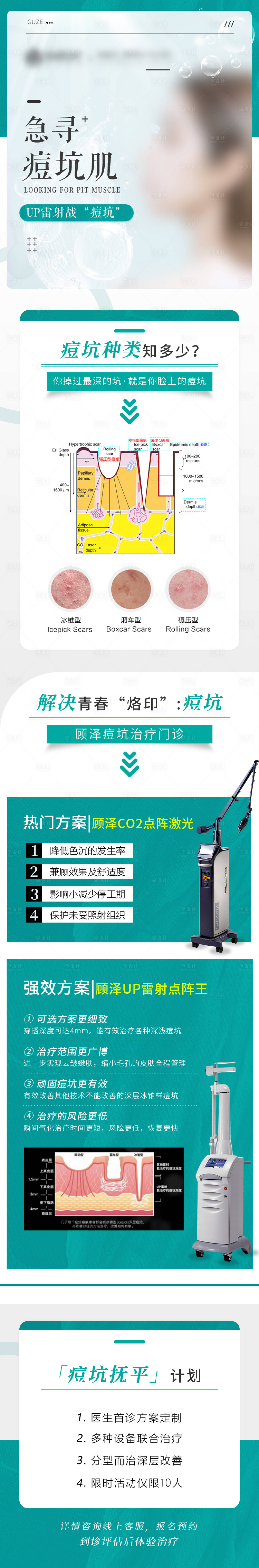 源文件下載【享設計】搜索編號：38500030619813878【醫美急尋痘坑肌長圖】