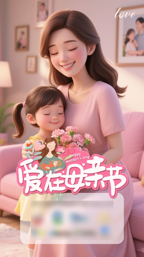 源文件下载【享设计】搜索编号：37340030671943394【爱在母亲节海报】