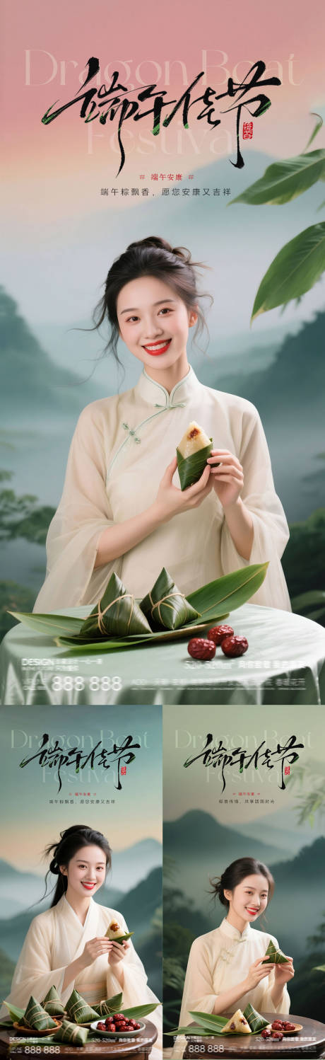 源文件下载【端午安康美业宣传海报】编号：82420031055734729