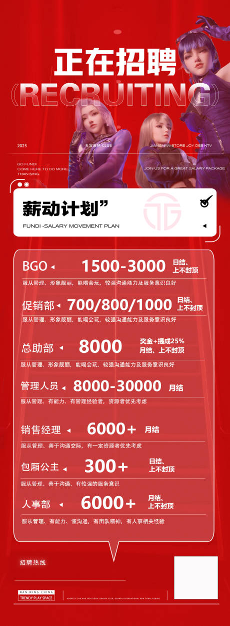 源文件下載【享設計】搜索編號：22410031052616132【酒吧招聘海報】