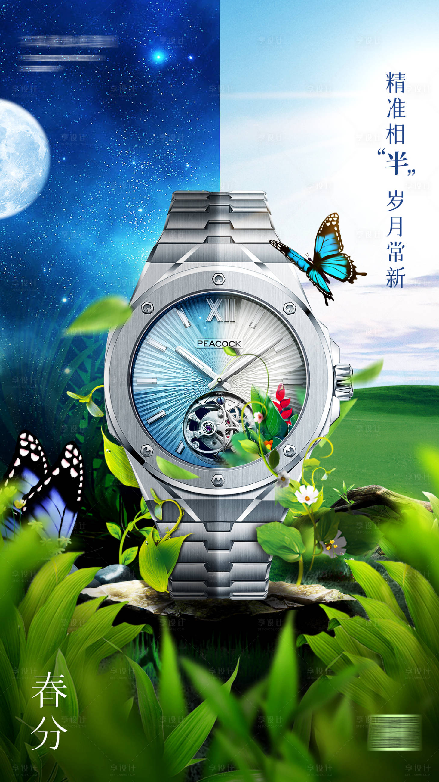 源文件下载【享设计】搜索编号：61740031051446321【春分节气海报】