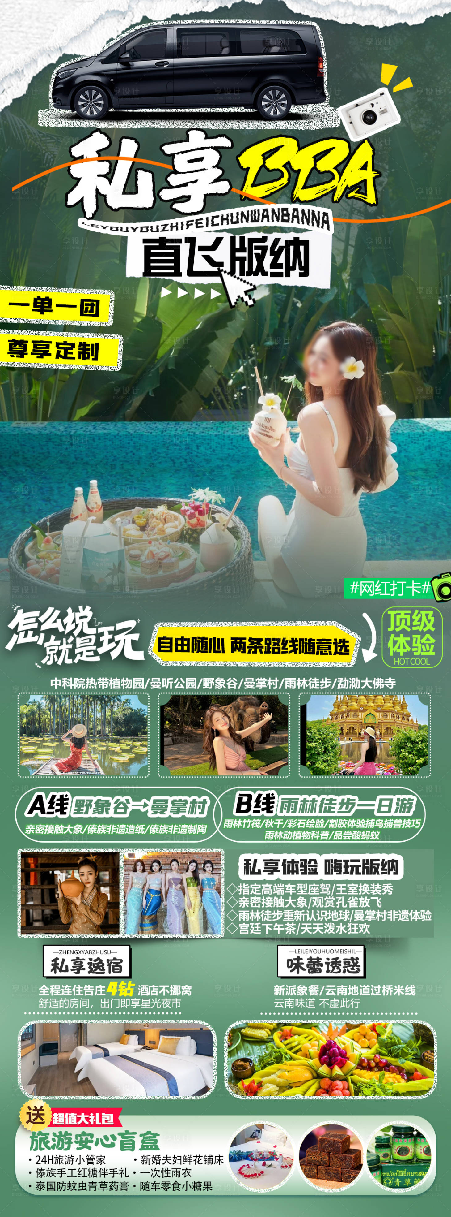 源文件下载【享设计】搜索编号：31150030895357943【云南旅游长图】