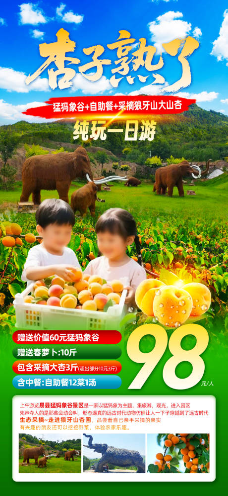 源文件下载【猛犸象谷旅游海报】编号：32440031087508543