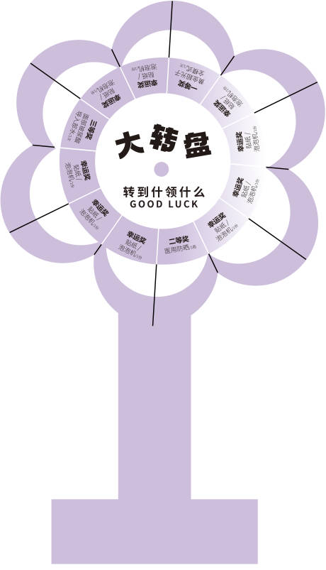 源文件下载【医美活动花朵大转盘】编号：42530030672153749