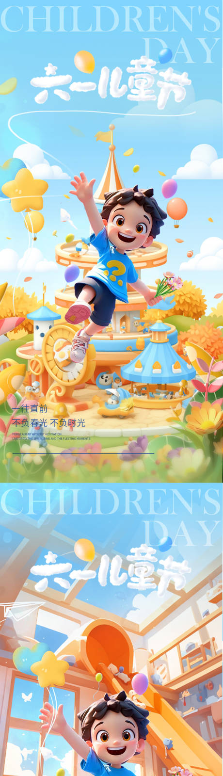 源文件下载【儿童节系列海报】编号：61280031006382459