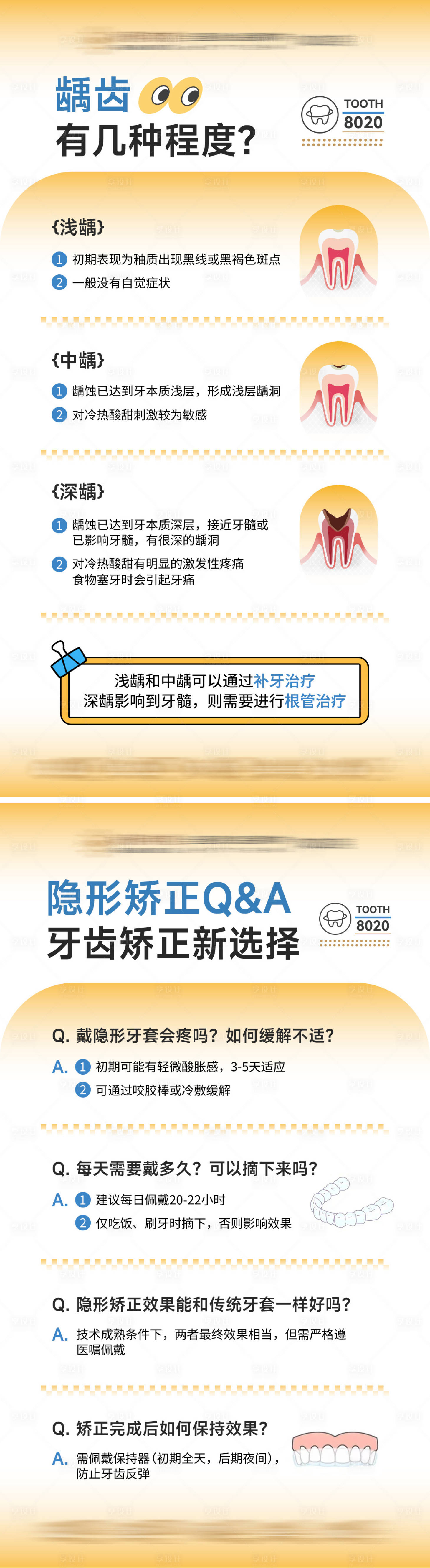 源文件下载【享设计】搜索编号：23100030656379760【口腔科普系列海报】