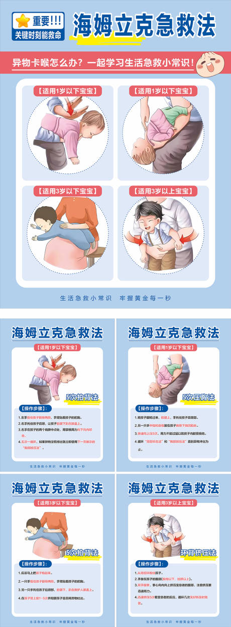 海姆立克急救法展架