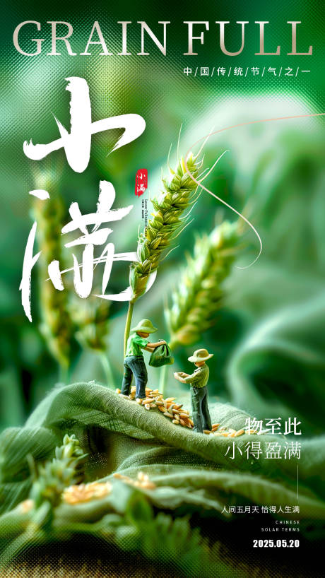 小满节气海报