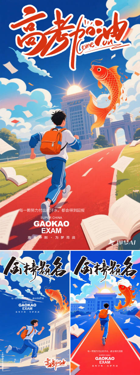 源文件下载【高考加油海报】编号：64630030952193142