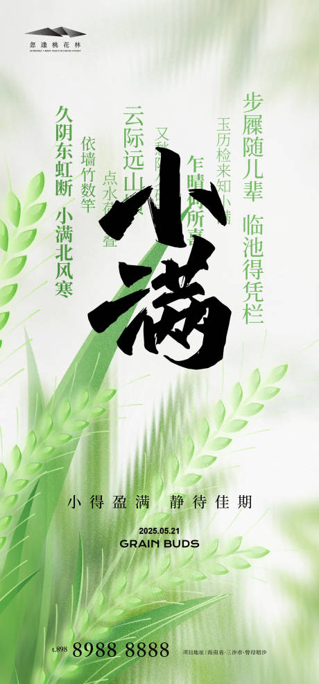 源文件下載【小滿節(jié)氣海報(bào)】編號(hào)：81320030603867964