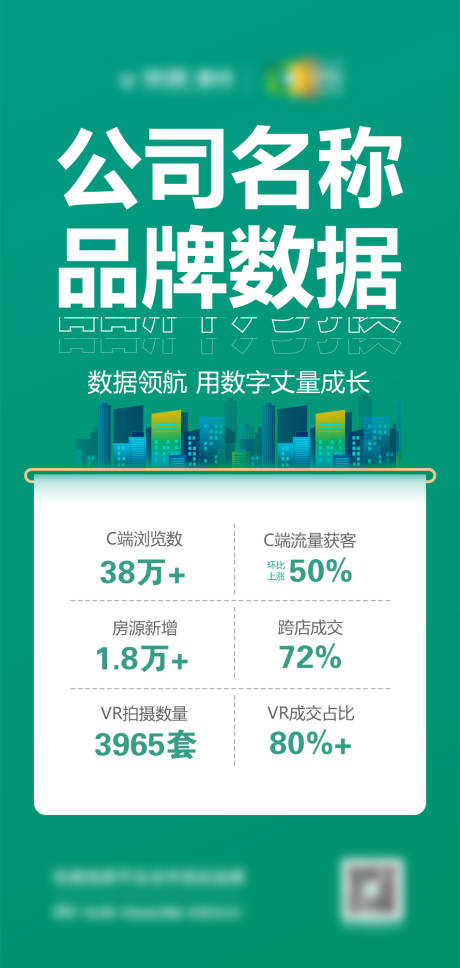 源文件下载【享设计】搜索编号：83660030888327387【公司月度数据海报】