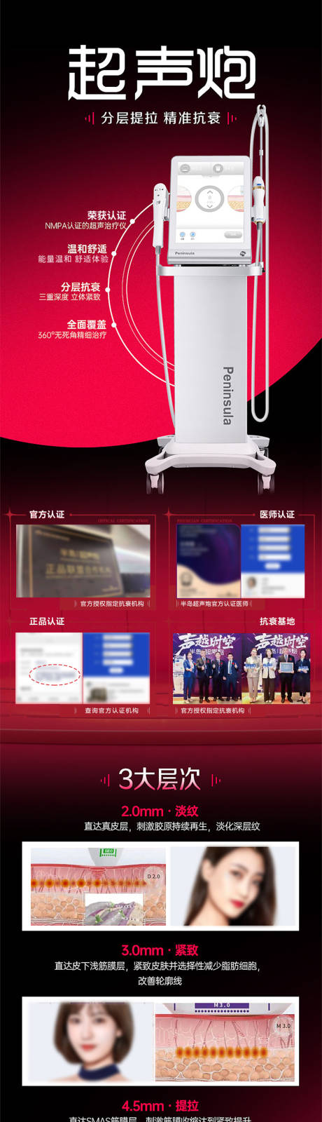 源文件下载【医美超声炮抗衰长图】编号：36610030820892578