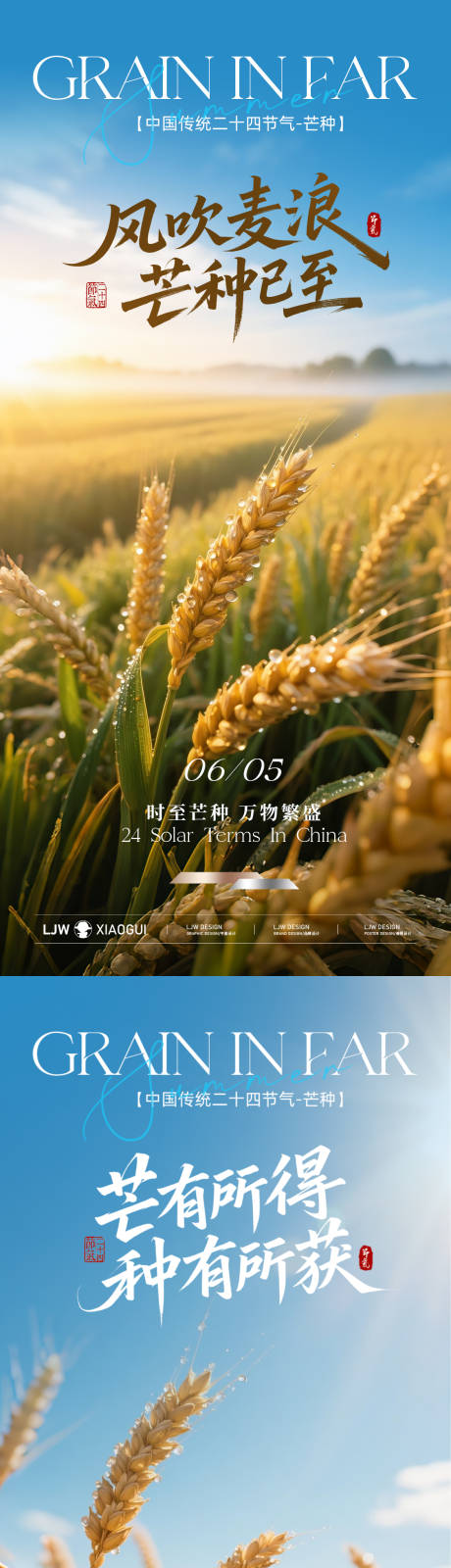 源文件下载【地产芒种节气海报】编号：54280030974579401