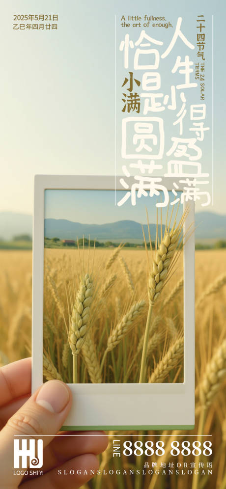 源文件下载【小满节气海报】编号：92330030772045451