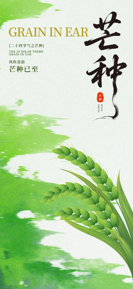 源文件下载【芒种节气海报】编号：82070031082911279