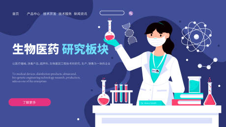 生物医药研究Banner