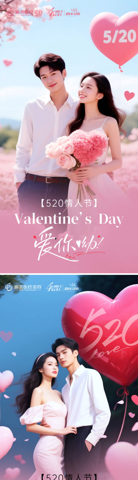 源文件下载【医美520情人节海报】编号：38440030672076407