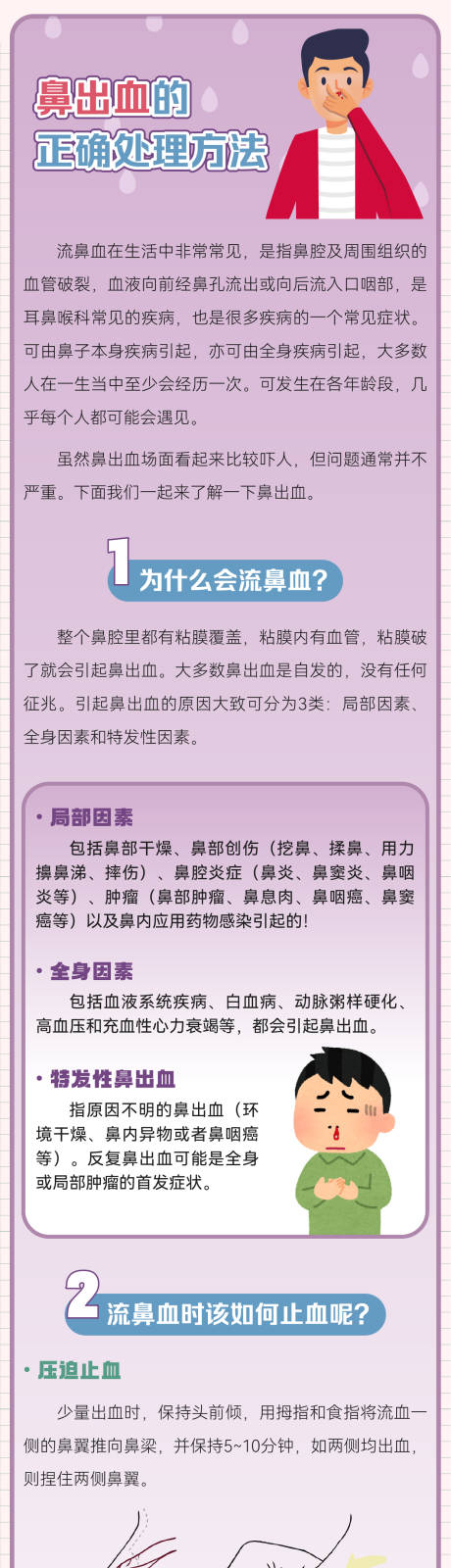 源文件下載【享設計】搜索編號：53600030751772784【鼻出血的正確處理方法海報】