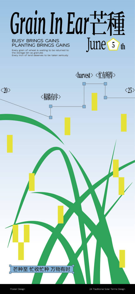 源文件下载【芒种节气海报】编号：56830031033434187