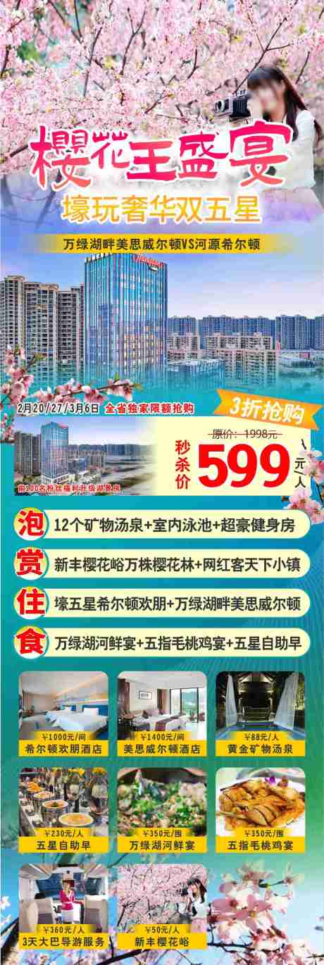 源文件下載【河源櫻花旅游海報】編號：79660030519435622