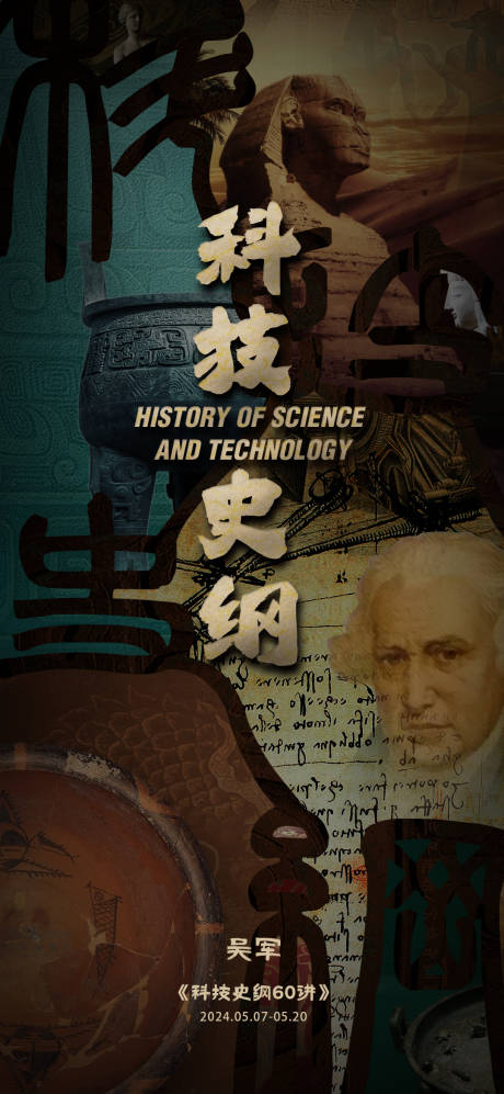人类科技历史宣传海报
