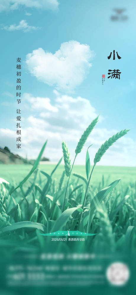 源文件下载【小满节气海报】编号：46510030875707950