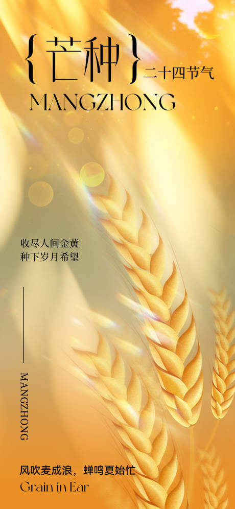 源文件下載【享設計】搜索編號：48900030751957877【地產美業芒種節氣海報】