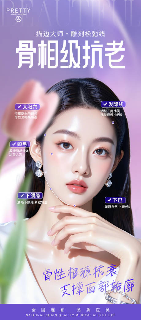源文件下载【医美骨相级抗老海报】编号：42490030859464519