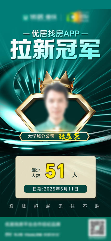 源文件下载【享设计】搜索编号：93110030928578127【房产中介销冠海报】