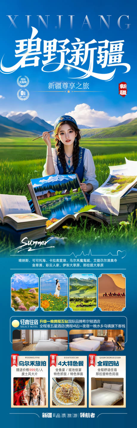 源文件下載【新疆旅游海報阿勒泰北疆南疆】編號：16920030843946615