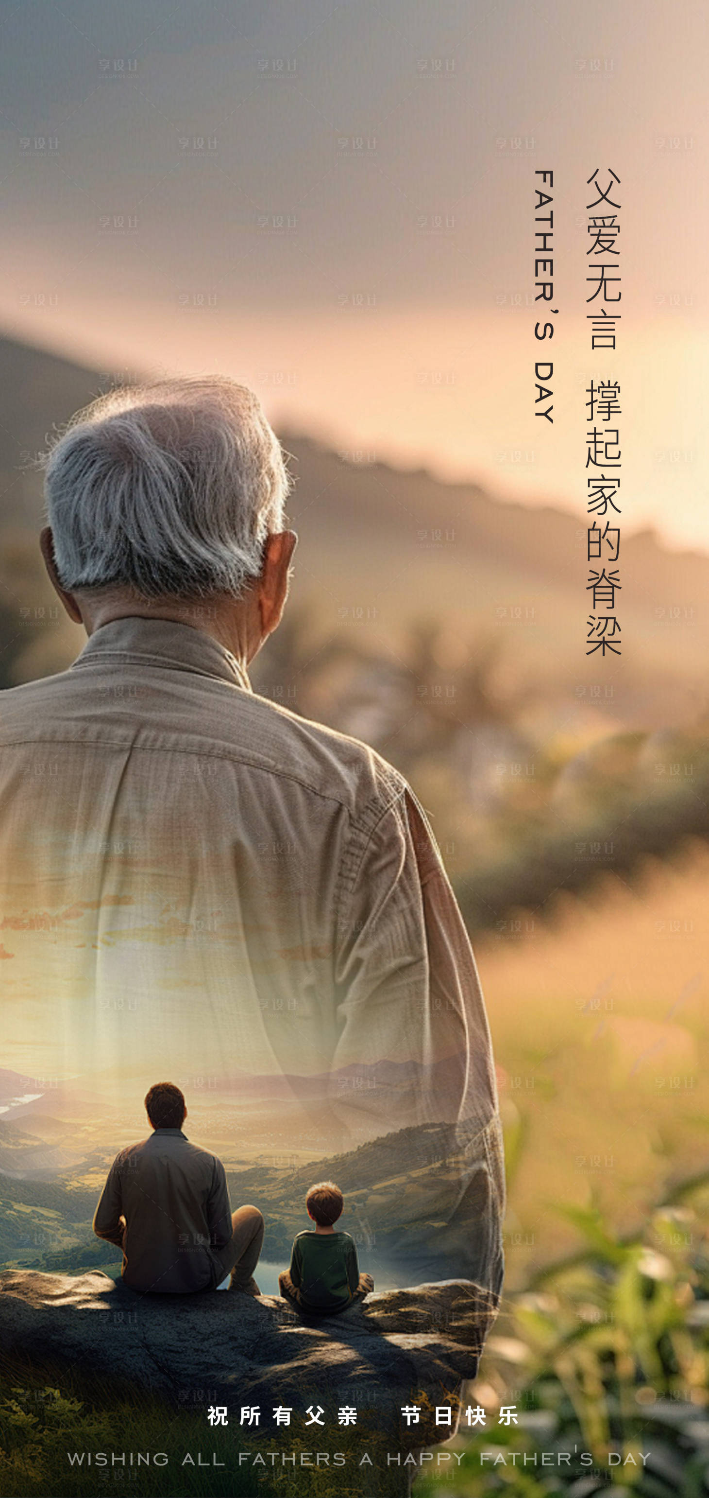 源文件下載【享設(shè)計(jì)】搜索編號(hào)：80460030850528652【父親節(jié)節(jié)日海報(bào) 】