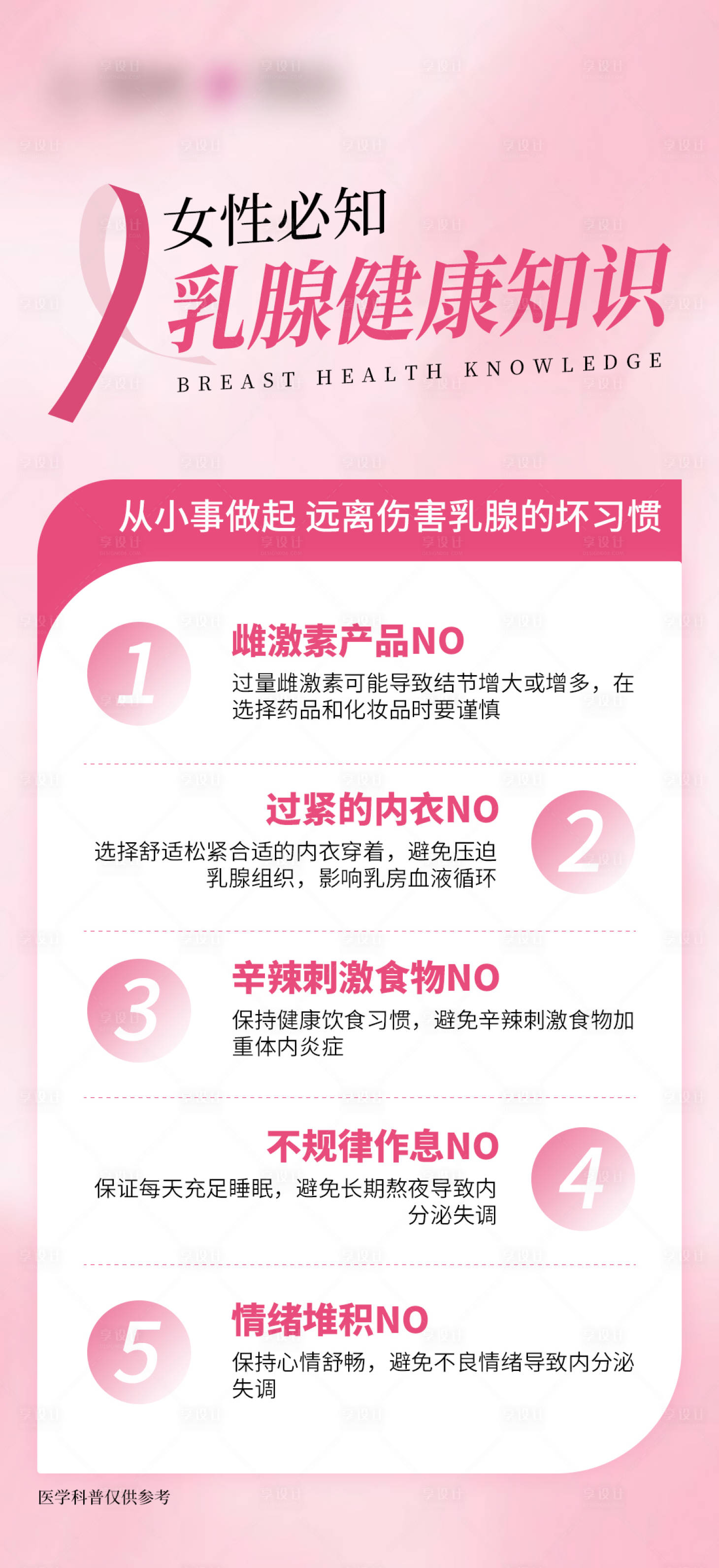 源文件下載【粉紅絲帶科普海報】編號：80500030865023257