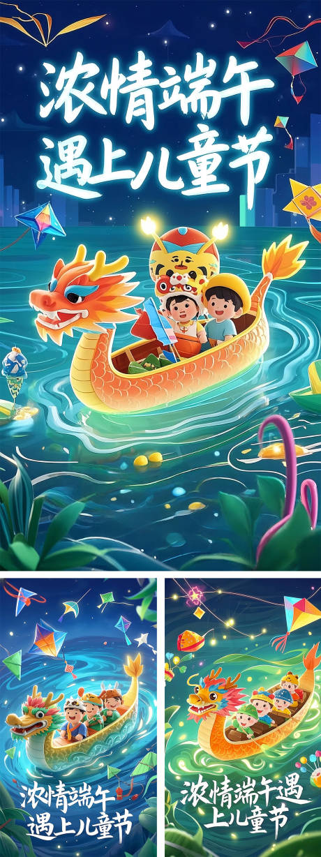 源文件下载【端午节系列海报】编号：14480030878494336