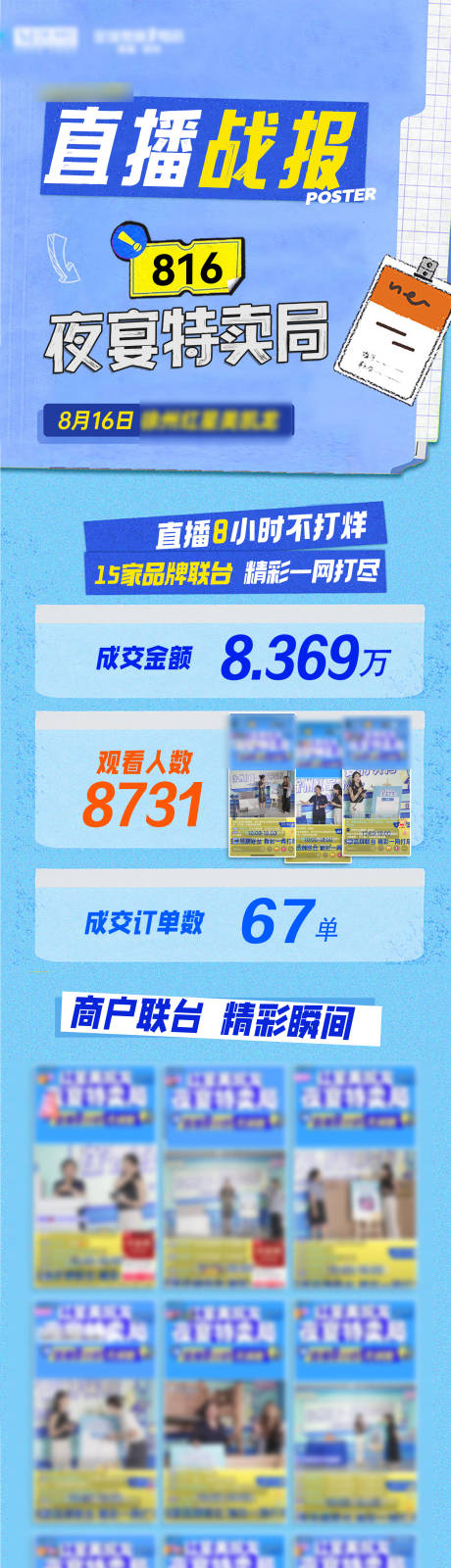 源文件下载【直播战报喜报长图】编号：56510030698093651