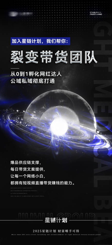 流量裂变招商海报