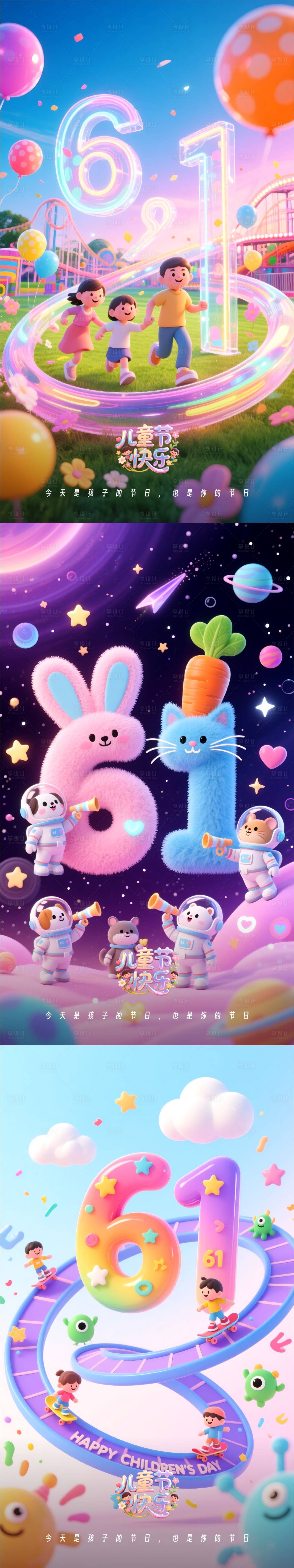 源文件下載【享設(shè)計(jì)】搜索編號：90570031048997726【61系列海報(bào)】