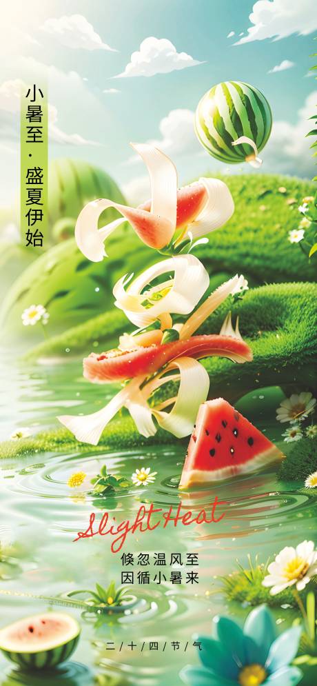 源文件下載【小暑節氣海報】編號：75310031002229060