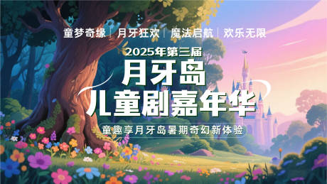 源文件下载【儿童剧嘉年华背景板】编号：99970031042593165