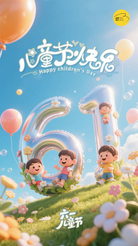 源文件下载【享设计】搜索编号：37780030867605420【儿童节海报】