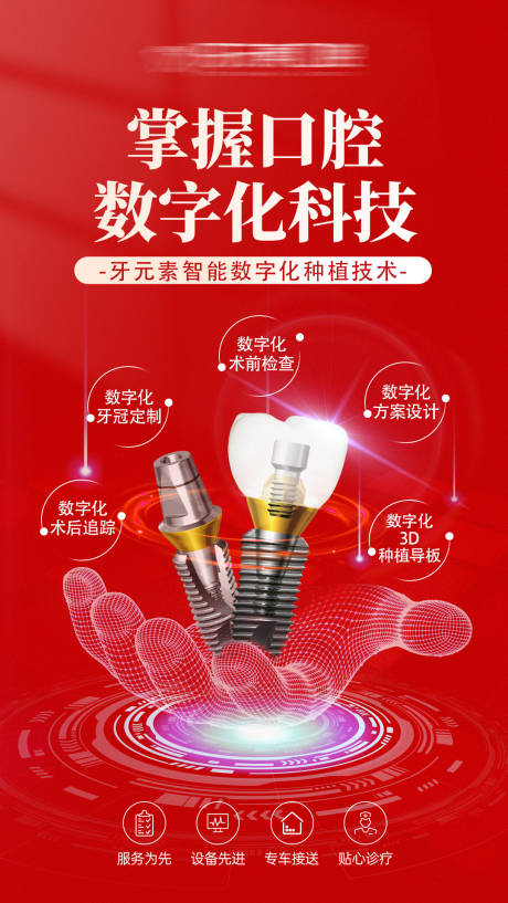 掌握口腔数字化科技海报