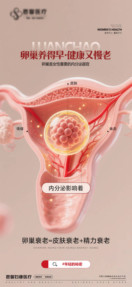 源文件下載【享設計】搜索編號：92930030727495925【卵巢養得早健康又慢老】