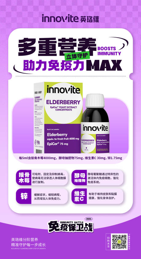 源文件下载【营养品产品开学季产品科普海报】编号：64980030964467197