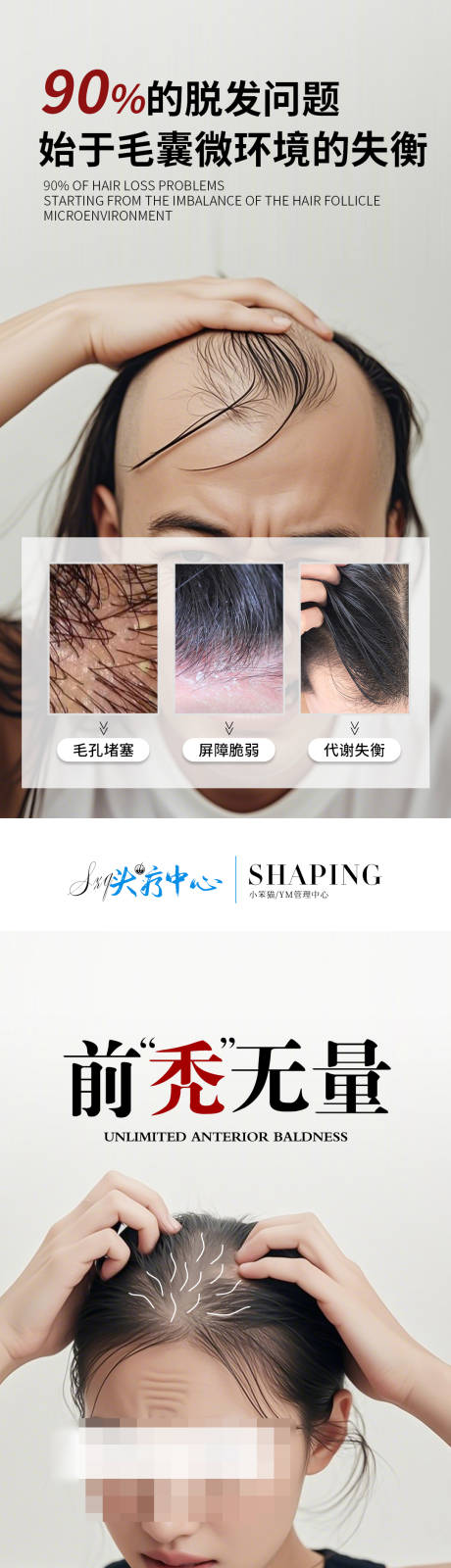 源文件下載【醫(yī)美脫發(fā)頭療宣傳海報】編號：47470030793633575