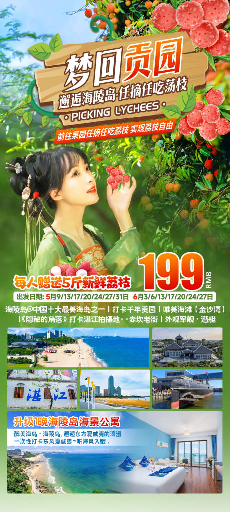 源文件下载【享设计】搜索编号：33830031070217071【海陵岛荔枝海报】