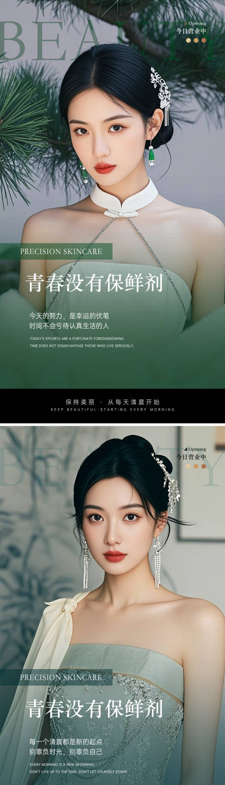源文件下载【医美早安图清新海报】编号：92070030825105321
