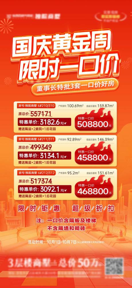源文件下载【国庆节黄金周购房节海报】编号：60480030775747830